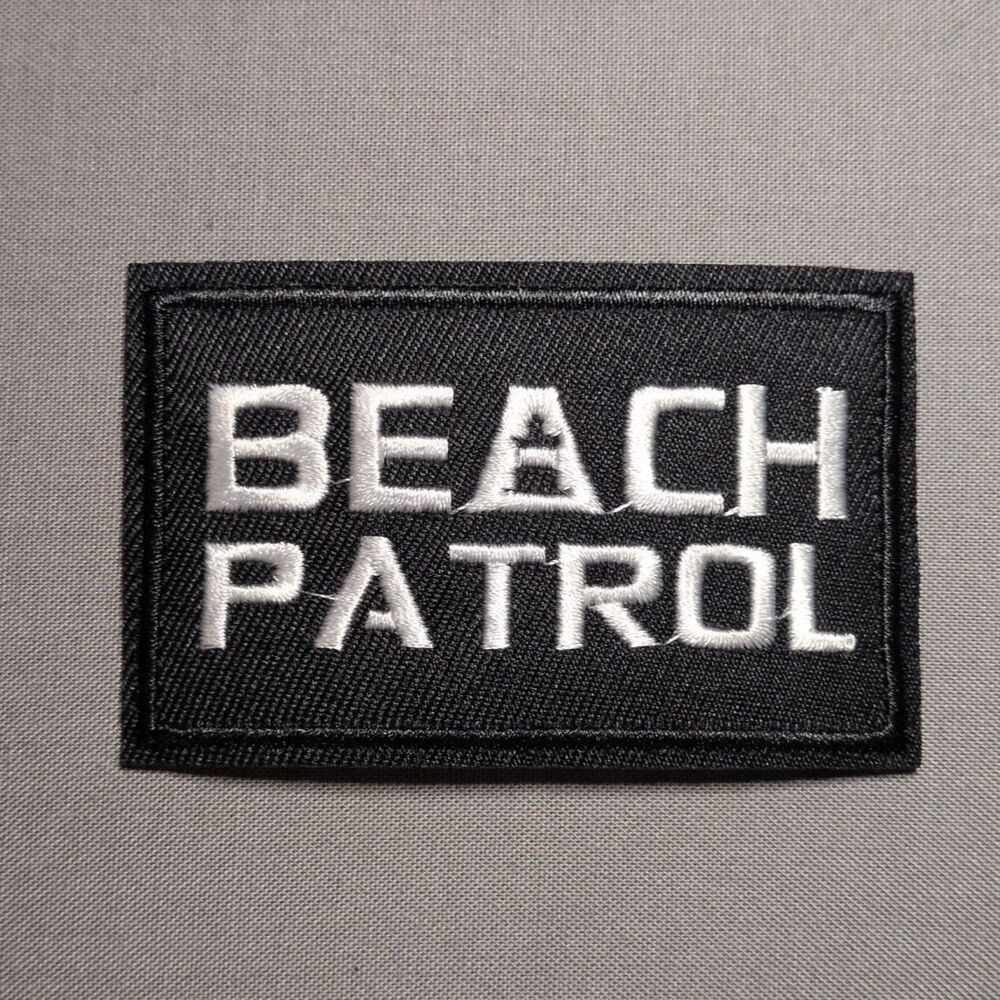 Beach Patrol Iron On Patch | Embroidered Beach & Coastal Patch